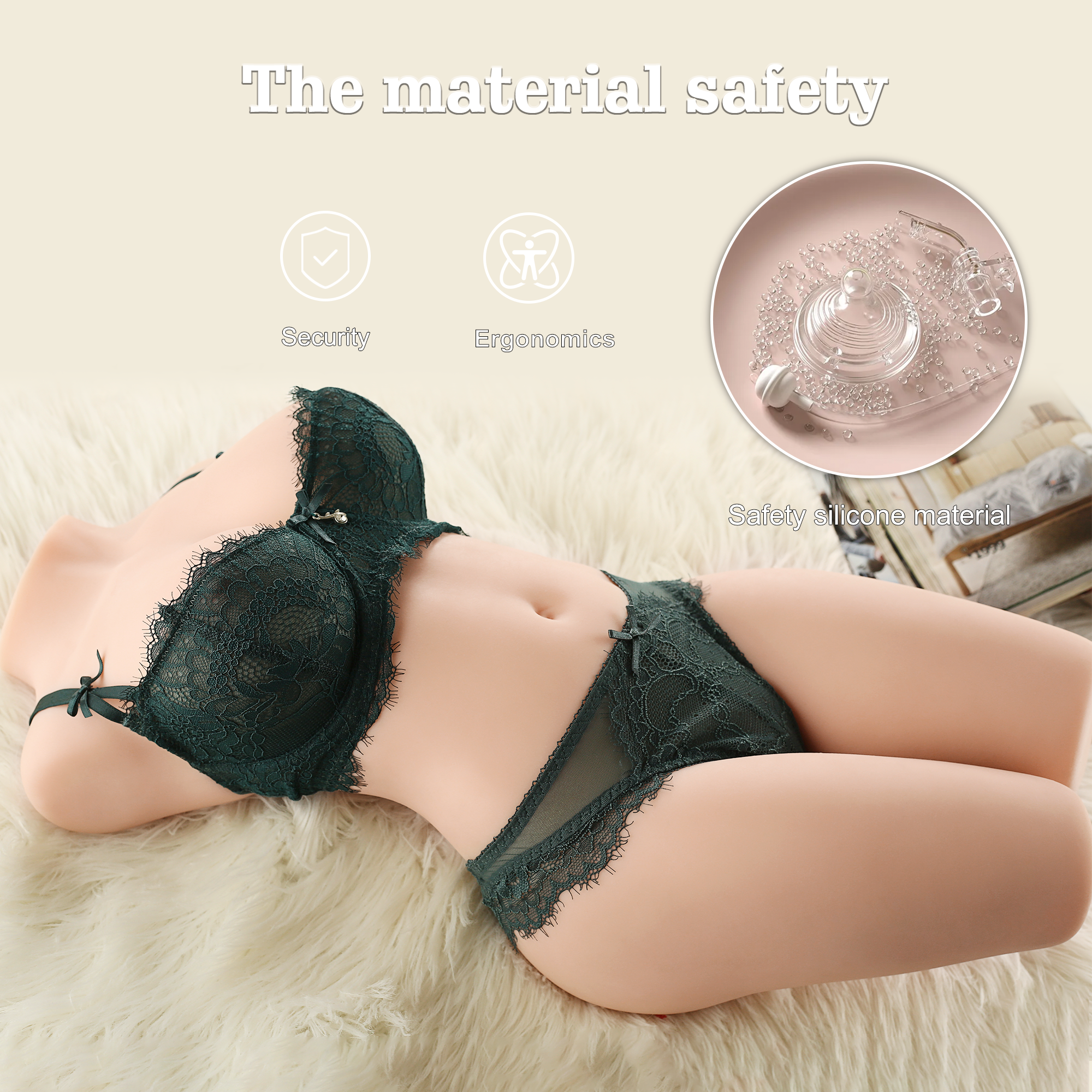 Big Titty Realistic Vagina, Ass and Tits Masturbator 9.2kg