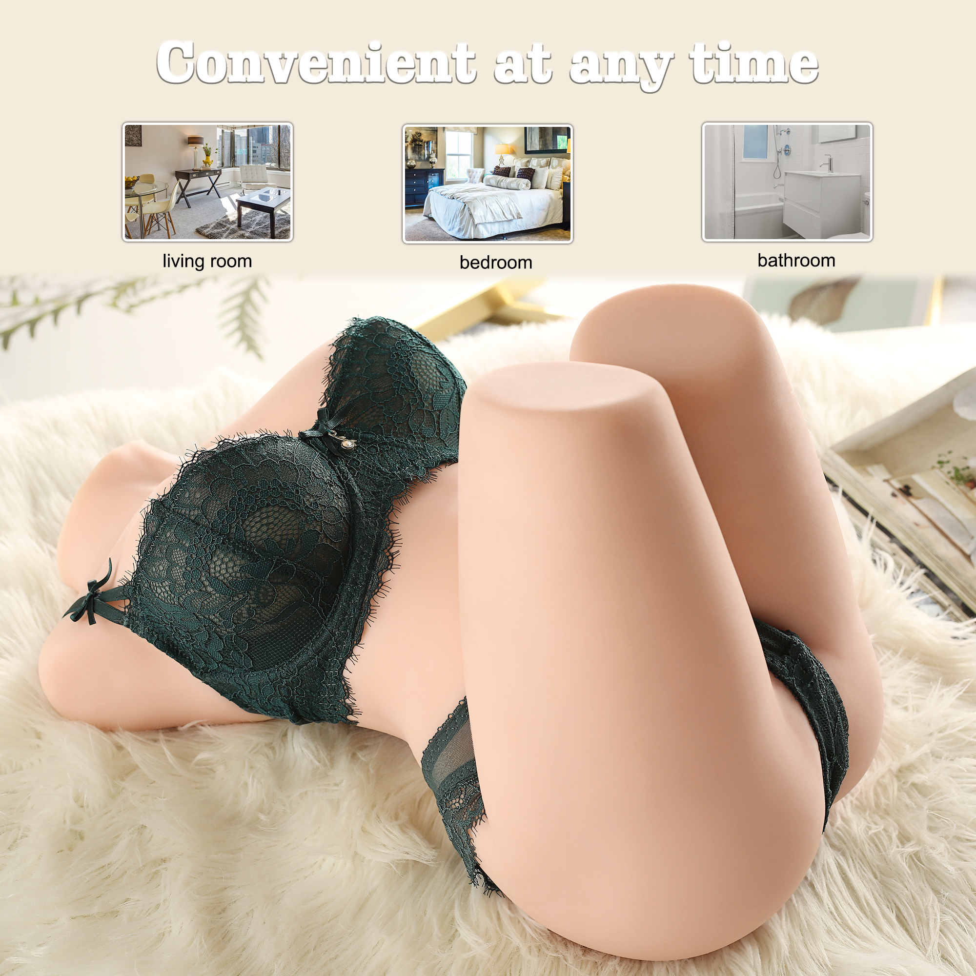 Big Titty Realistic Vagina, Ass and Tits Masturbator 9.2kg