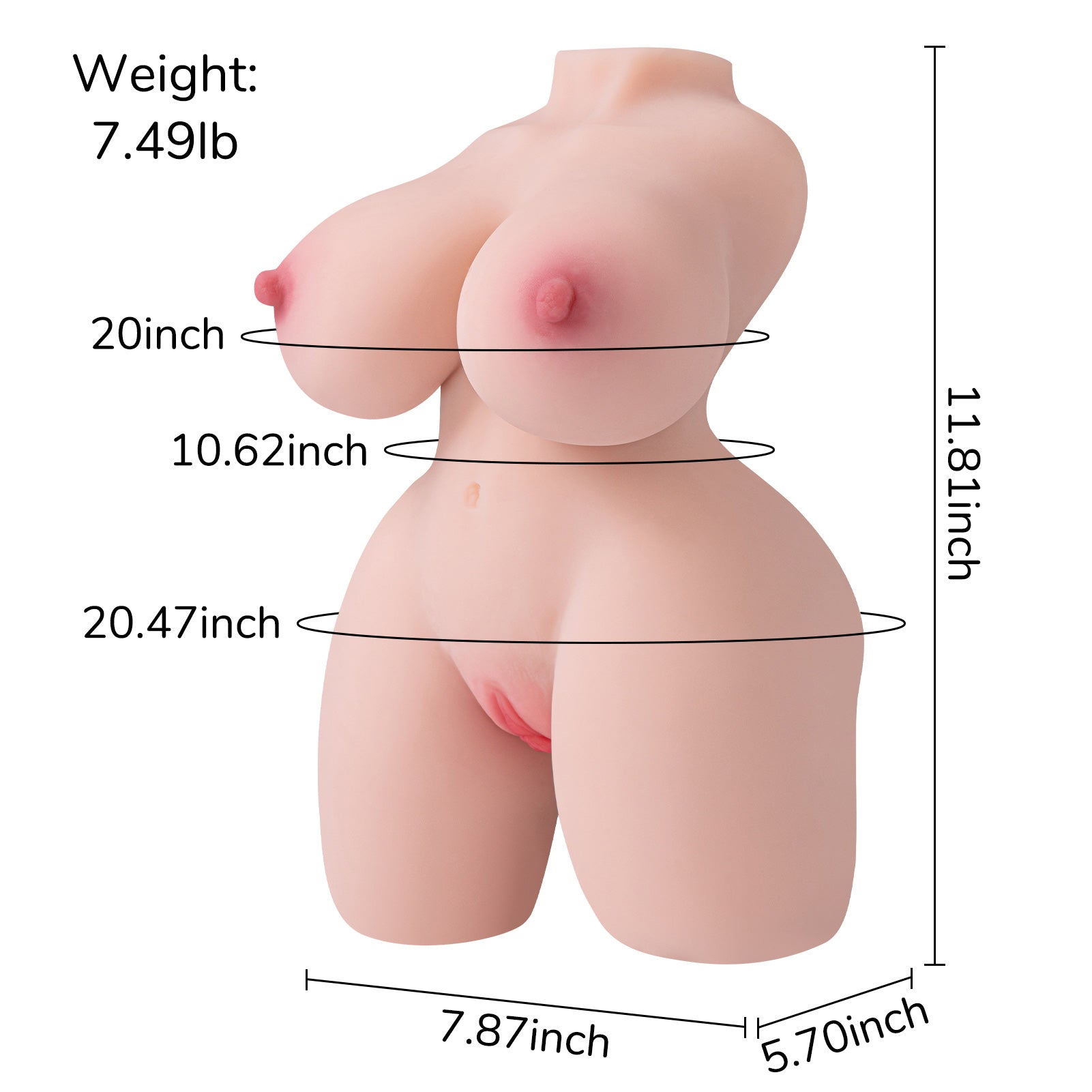 Big Titty Realistic Vagina and Anus 7.49lb