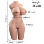 Big Titty Realistic Vagina and Anus Male Sex Doll 25.35LB