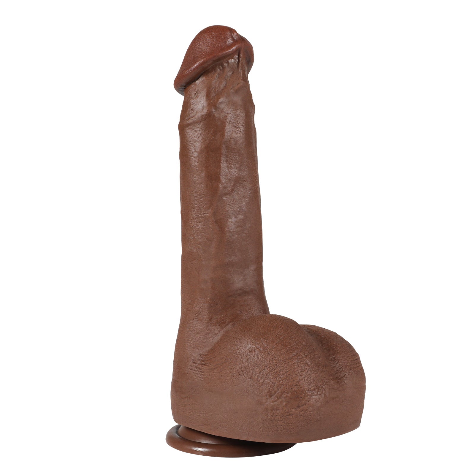 Dark Brown Real Skin Realistic Dildos Huge Thick Dildo Sex Toy 11.02 Inch