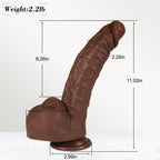 Real Skin Realistic Dildos Huge Thick Dildo Women Sex Toy 11.02 Inch