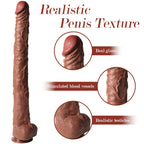 Extra Long Realistic Dildos Real Skin Women Realistic Sex Toys 22.05inch