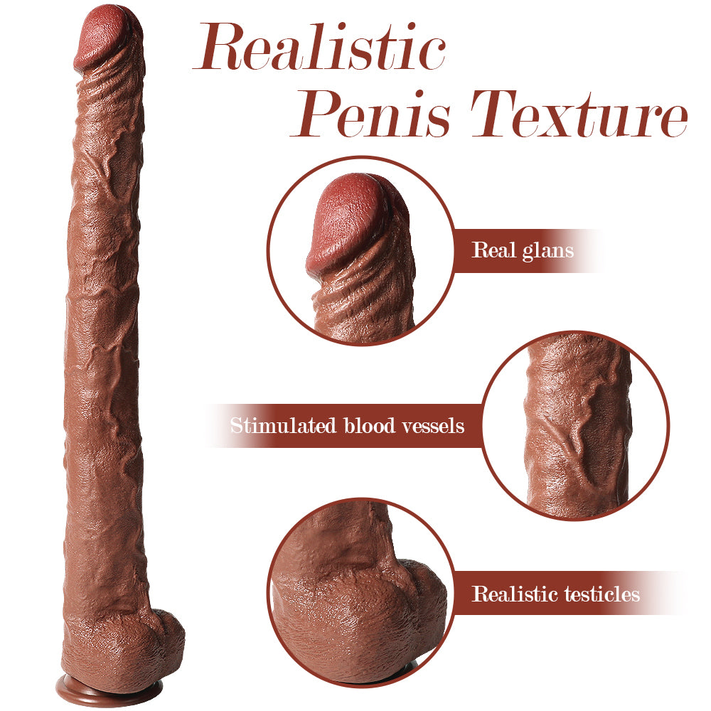 Extra Long Realistic Dildos Real Skin Women Realistic Sex Toys 22.05inch