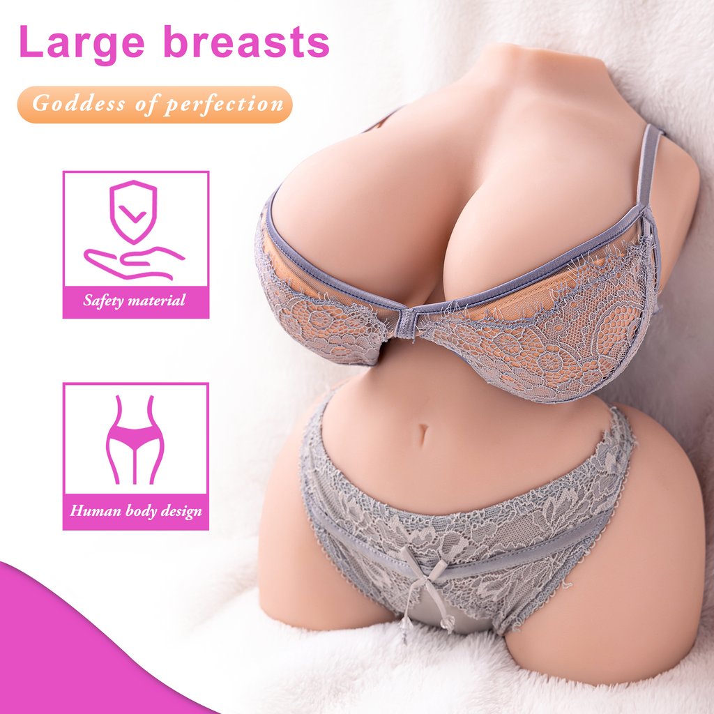 Half Body Big Titty Realistic Vagina and Anus Male Sex Doll 10.5LB