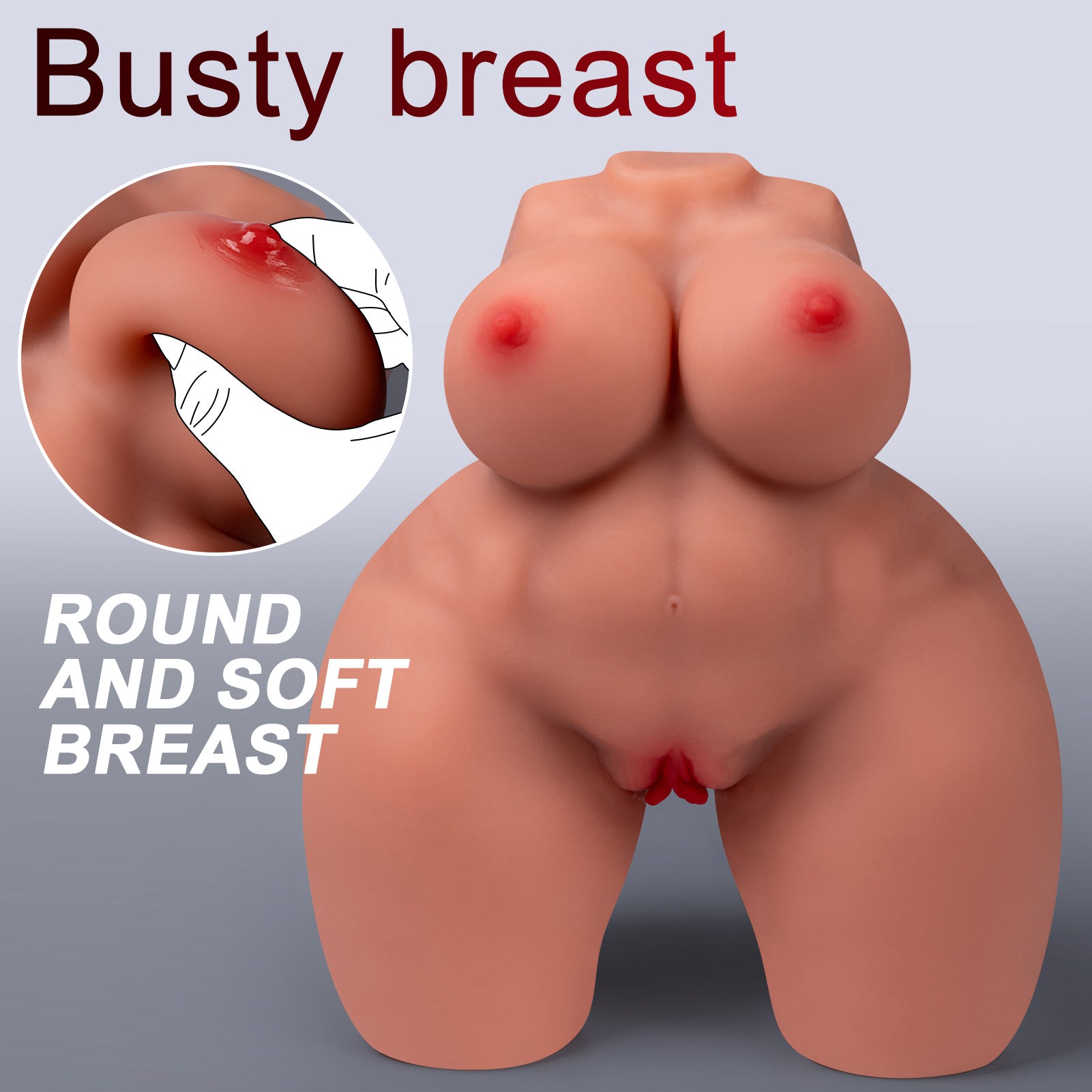 Big Titty Realistic Vagina and Anus Giant Peach Butt 9.92lb