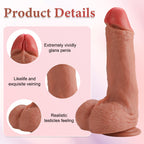 Real Skin Huge Thick Realistic Dildos Women Sex Toy 11.02 inch