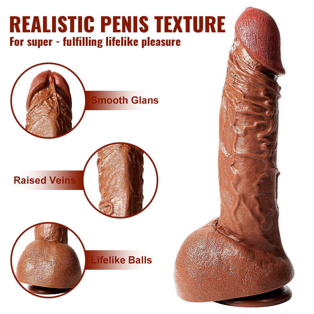 Realistic Dildos Real Skin Soft and Flexiable Women Sex Toy 12.6 inch