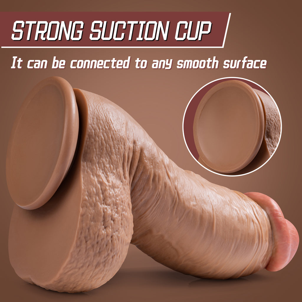 Real Skin Realistic Dildos Huge Thick Dildo Women Sex Toy 12.6 Inch