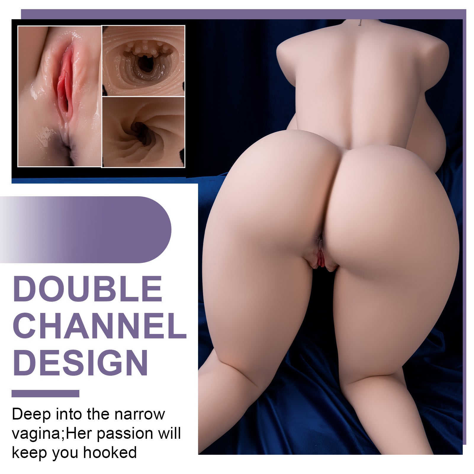 Big Titty Realistic Vagina and Anus With Calf 103lb