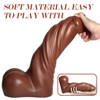 Super Thick Realistic Dildos Real Skin Flexiable Women Sex Toy 16.14 Inch