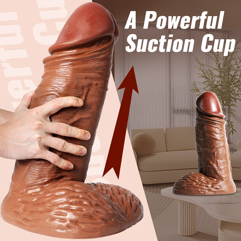 Super Thick Realistic Dildos Real Skin Women Sex Toy 15.16 Inch