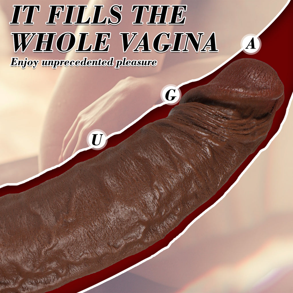 Real Skin Realistic Dildos Huge Thick Dildo Women Sex Toy 11.02 Inch