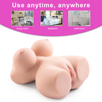 Half Body Big Titty Realistic Vagina and Anus Male Sex Doll 10.5LB