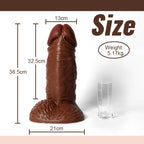 Super Thick Realistic Dildos Real Skin Women Sex Toy 15.16 Inch
