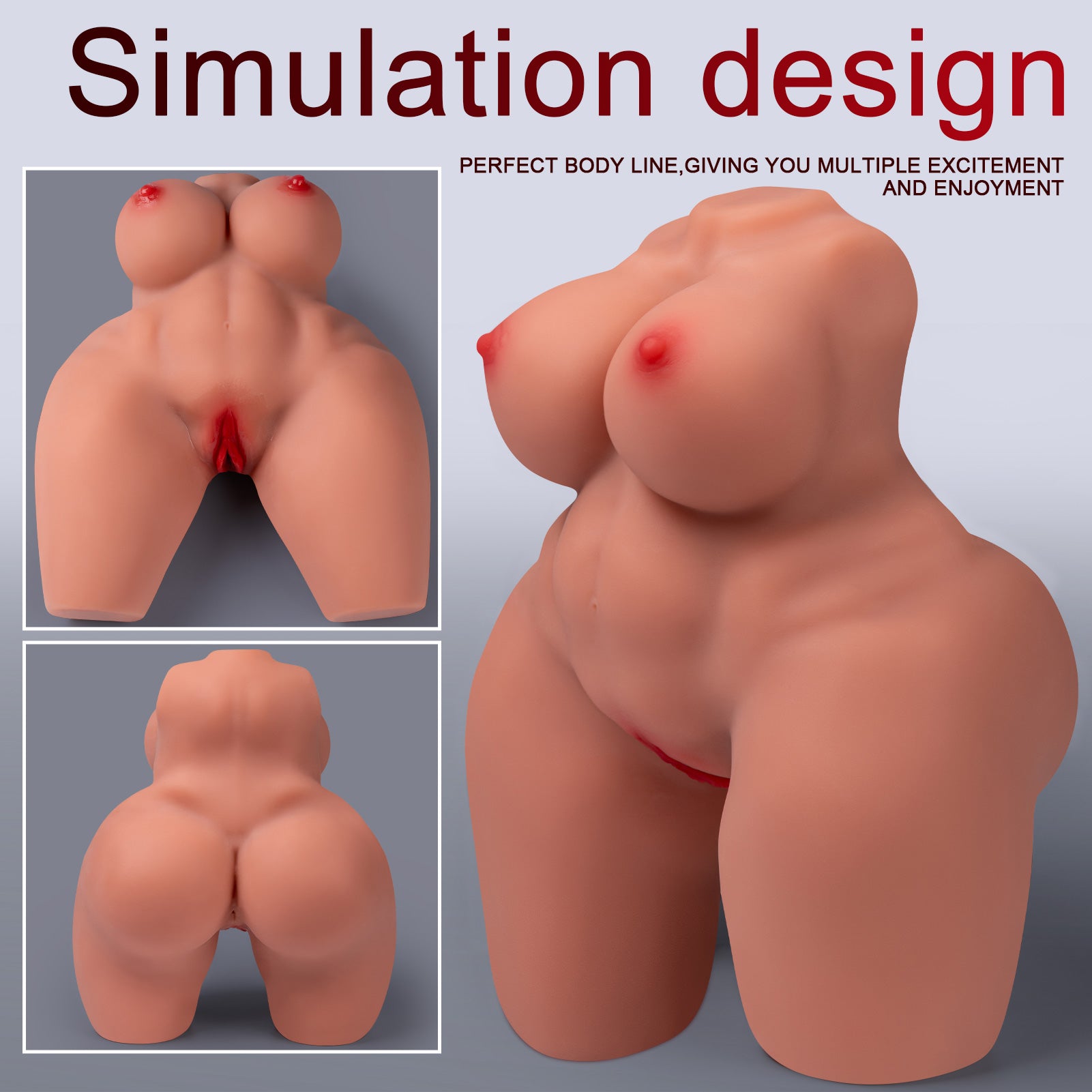 Big Titty Realistic Vagina and Anus Giant Peach Butt 9.92lb