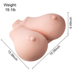 Realistic Big Titty Insertable Soft Big Boobs 19.1LB