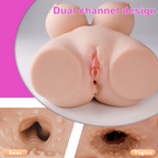Half Body Big Titty Realistic Vagina and Anus Male Sex Doll 10.5LB