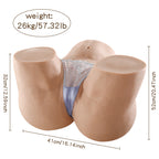 Realistic Vagina and Ass Masturbator 26KG