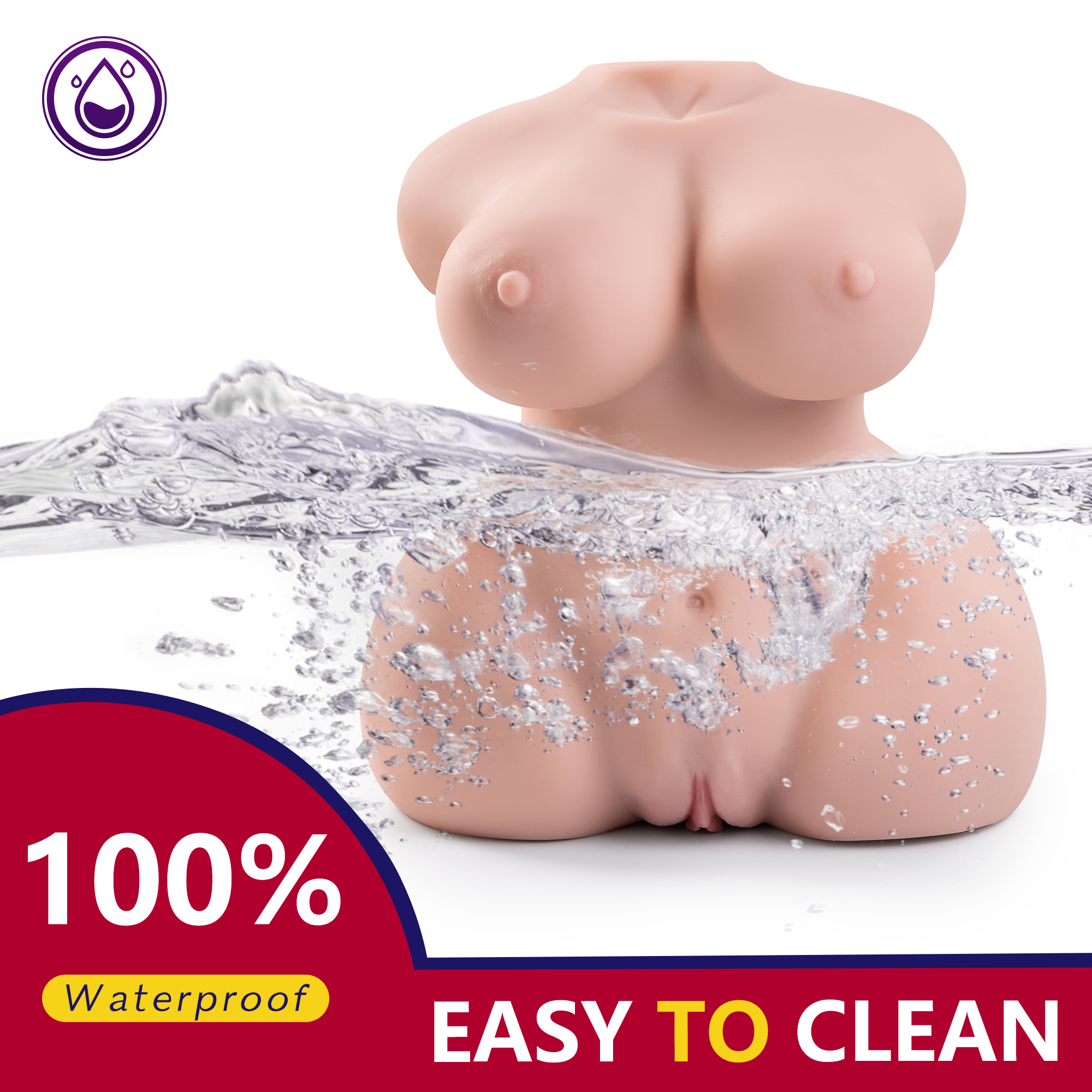 Half Body Big Titty Realistic Vagina and Anus Male Sex Doll 12.1LB
