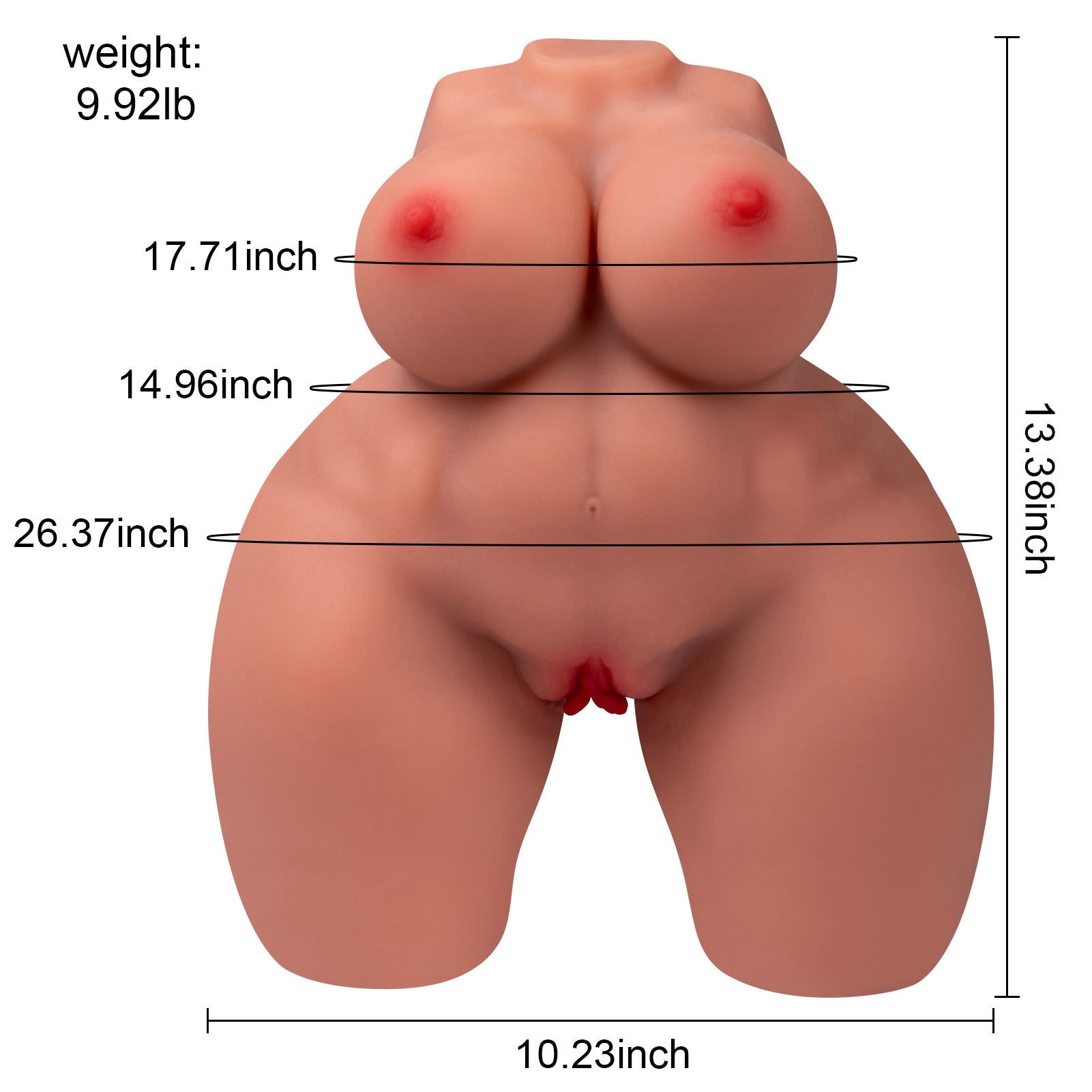 Big Titty Realistic Vagina and Anus Giant Peach Butt 9.92lb