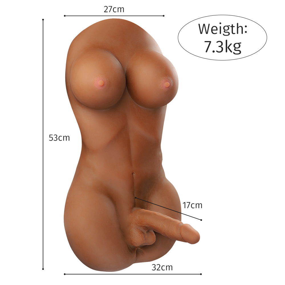 Big Titty Realistic Dildos and Anus Bronze Skin 16.06LB